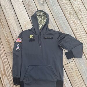 Cleveland Browns Men’s Gray Salute to Service Pullover Hoodie